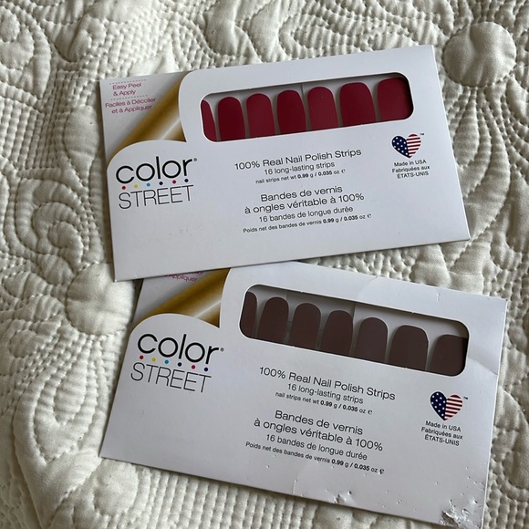 Color Street nail polish strips, Munich Mulberry and Upper East Side + bonus! - Picture 1 of 3